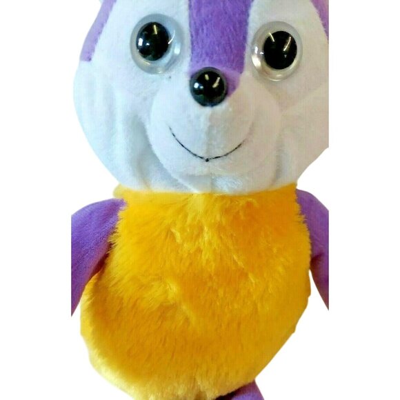 Kellytoy Fox Plush Purple White Fuzzy Yellow Body Stuffed Animal Toy 16 in - Picture 3 of 9